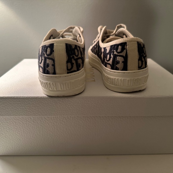 Walk'n'Dior Sneaker Deep Blue Dior Oblique Embroidered Cotton - Picture 3 of 5